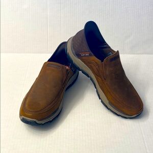 NEW Skechers Men's Brown Slip-On Shoes